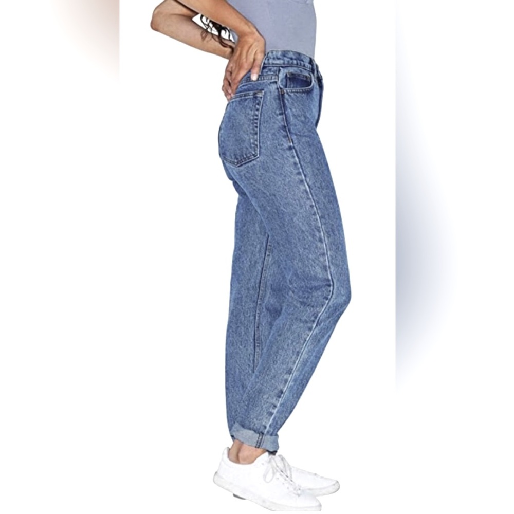 American Apparel High-Rise Blue Mom Jeans